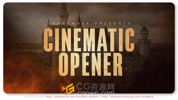 复古棕褐色风格史诗历史纪实相册战争预告片老式电影纪录片-AE模板