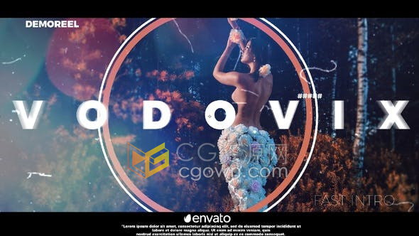 4K时尚动感十足的图文视频开场-AE模板下载