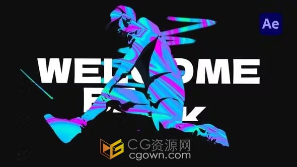 炫酷3D动画夜总会俱乐部全息舞者开场介绍-AE模板