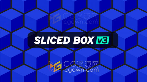 AE脚本 Sliced Box v3.25 生成3D方块盒子动画