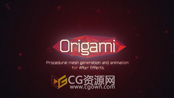 AE脚本 Origamit v1.4.0 折纸动画展开MG动画工具下载