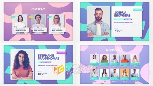 AE模板-企业团队介绍培训教育机构教师团队展示