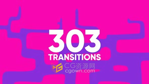 303种卡通过渡转场元素免费下载-AE模板