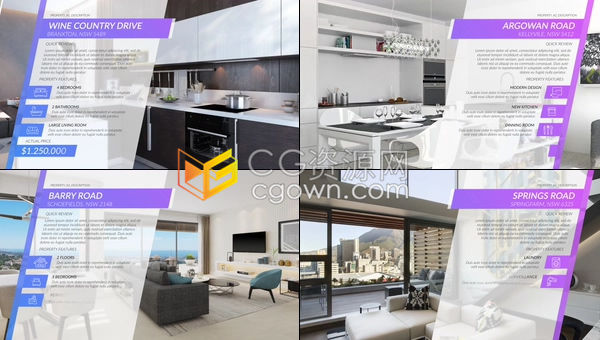 公寓酒店宣传房地产公司代理出租业务视频演示-AE模板下载