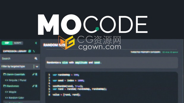 AE扩展脚本 MoCode v1.3.9 表达式代码编辑器工具与视频教程