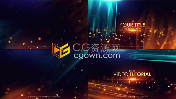 电影颁奖学校晚会公司年会婚礼片头宣传视频开场片头动画制作-AE模板下载