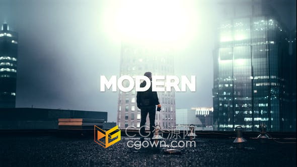 AE模板-多图片拼贴视频墙快闪文字幻灯片开场白