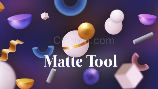 Matte Tool v1.7 AE脚本20小工具裁剪蒙版分割合并图层蓝屏绿幕抠像