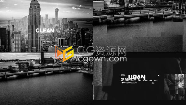 旅游城市介绍现代动感生活宣传标题片头-AE模板下载