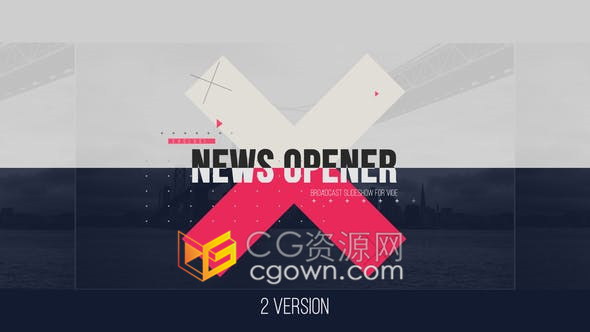 电视网络新闻频道每日新闻开场白-AE模板