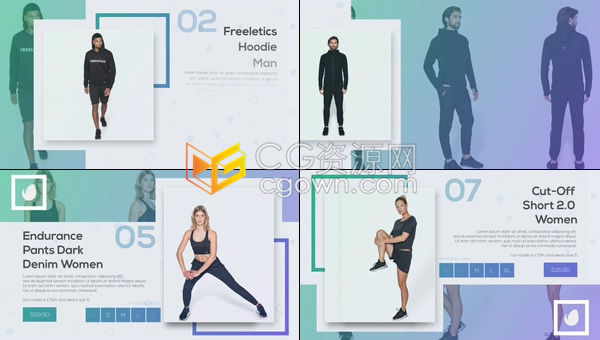 网购视频宣传片网店促销推广商店服饰用品介绍展示广告包装-AE模板