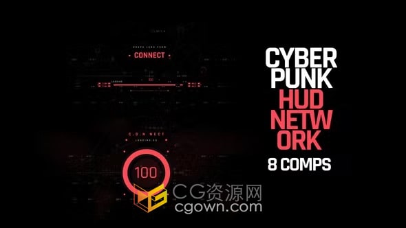 AE模板-40多种科技HUD情报现代仪表界面军事雷达UI元素