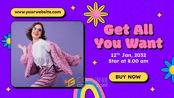 AE模板-时尚介绍开场白时装品牌促销宣传广告