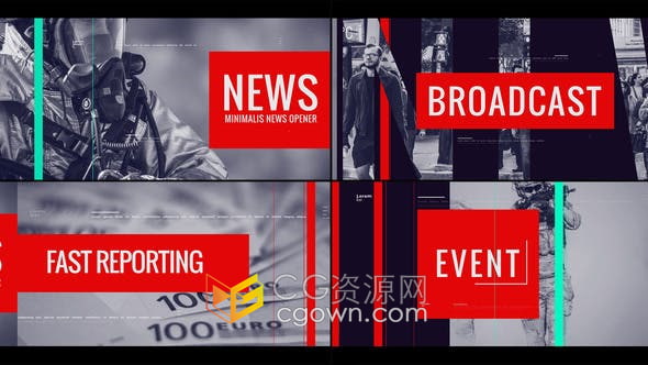 AE模板-新闻开场世界要闻突发新闻视频片头