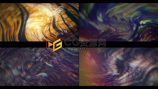 超炫酷的企业宣传片故障扭曲转场过渡特效幻灯片-AE模板下载
