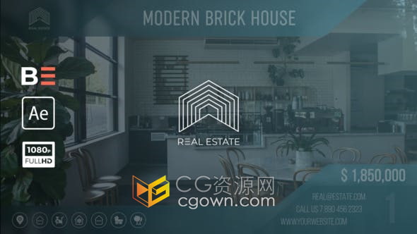 AE模板-开发商房地产商品房广告地产经纪代理公司装修家居宣传视频