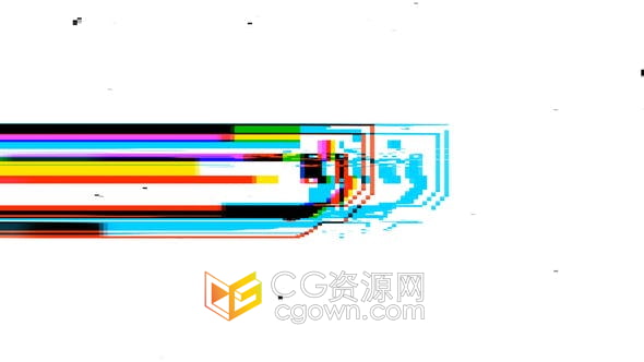 AE模板-4K独特拉伸glitch故障标志介绍