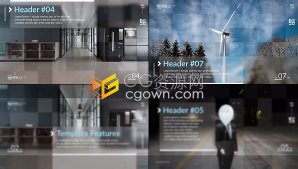 商务演示公司企业宣传幻灯片商业介绍产品推广新闻活动视频包装-AE模板