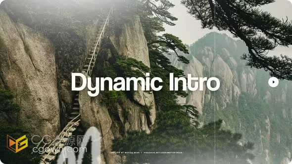 快闪图文动态开场白时尚短片介绍-AE视频模板