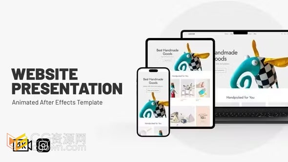 3D网站演示在线营销活动产品介绍企业宣传-AE模板