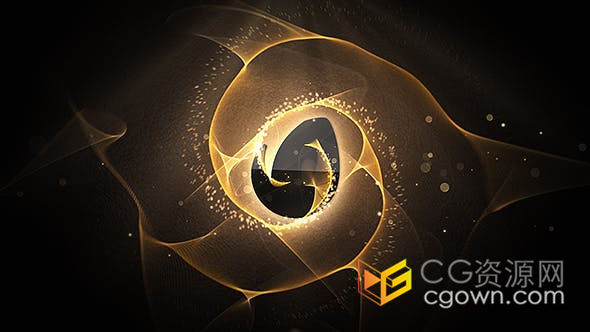 豪华粒子光圈旋转揭示标志LOGO片头动画-AE模板免费下载