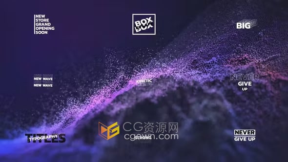 AE模板-创意RGB文本动画视频广告粗体文字标题