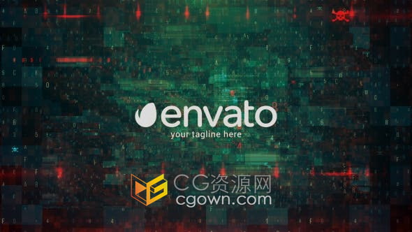 AE模板-多用途新型高科技LOGO互联网防火墙数据故障黑客标志