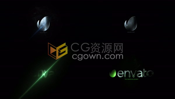 光泽优雅光效烟雾效果演绎LOGO金属动画效果视频片头-AE模板下载