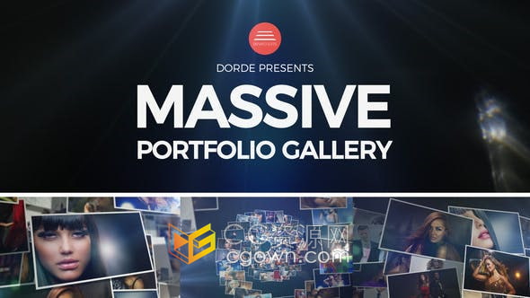 AE模板-旋梯式展示海量照片创意摄影作品集企业活动相册商业演示