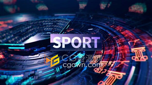 体育频道包装片头赛事球类运动介绍开场动画-AE模板