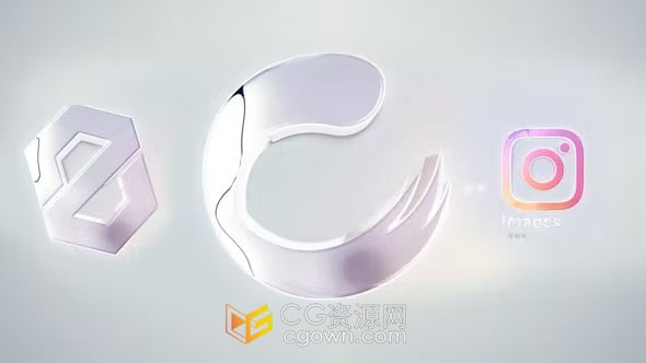 简单大气平滑企业LOGO旋转动画-AE标志模板