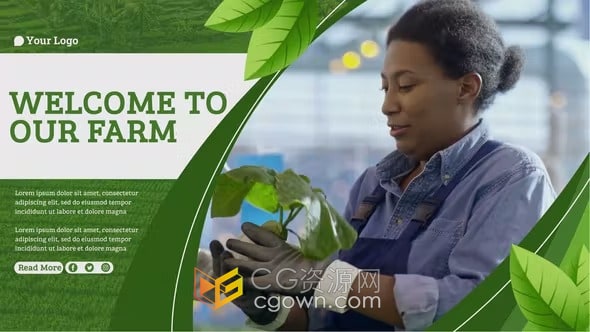 AE模板-农业生态农场示范基地有机农作物宣传片乡村振兴介绍视频