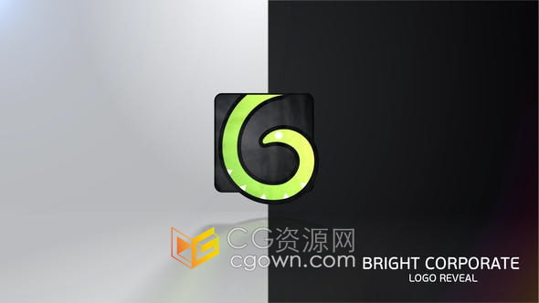 AE模板-明亮的公司标志展示动画
