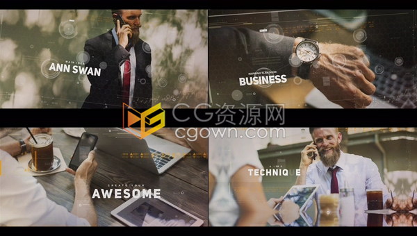 公司商业幻灯片企业介绍电影预告片宣传视频效果制作工程-AE模板下载