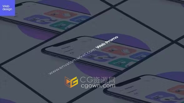 电子商务页面介绍创意网站展示网络宣传片制作-AE模板