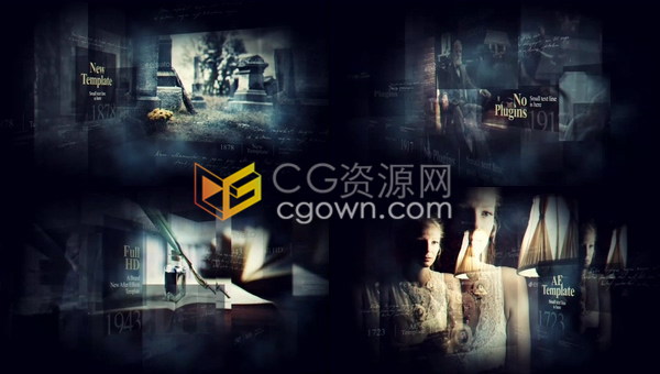 历史大事年表英雄荣誉回忆介绍感动时刻记录片宣传视频-AE模板下载