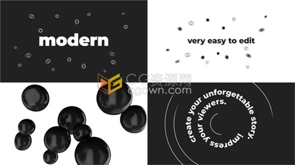 社交媒体动感时尚潮流服装图文快闪节奏宣传介绍视频片头效果-AE模板下载