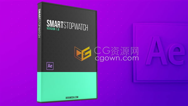AE脚本 Smart Stopwatch v1.1 数字秒表计时计时动画生成与控制工具