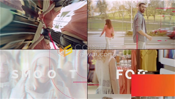 Vlog宣传片时尚模特街拍花絮介绍视频动感节奏效果片头制作-AE模板下载