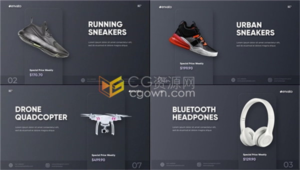 双11购物节市场产品折扣促销广告商品展示价格动画视频制作-AE模板下载