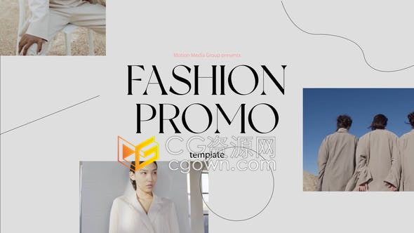 清新浪漫优雅活力时尚宣传片服装商品在线促销广告-AE模板
