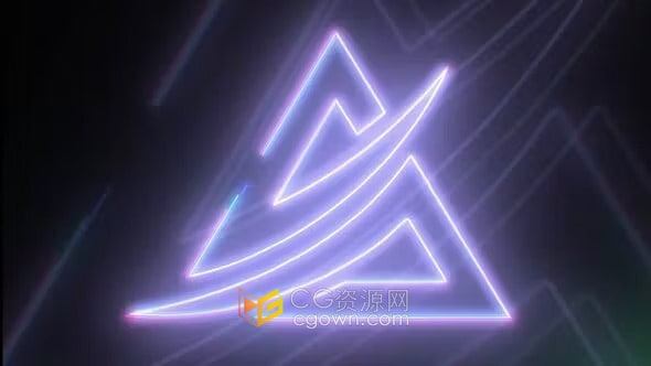 闪烁光线3D电影标志动画-AE模板下载