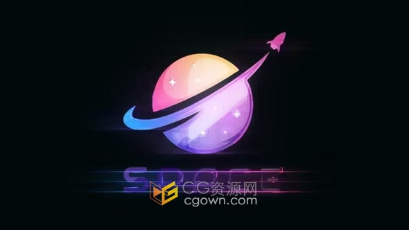 AE模板-多彩渐变电影标志Gradient Cinematic Logo
