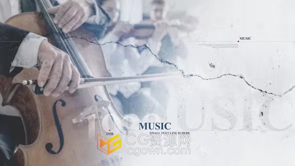 裂痕裂缝背景动画效果历史纪录片回忆视频相册-AE模板