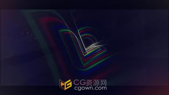 AE模板-动态缩放变焦标志闪烁光效粒子动画LOGO片头