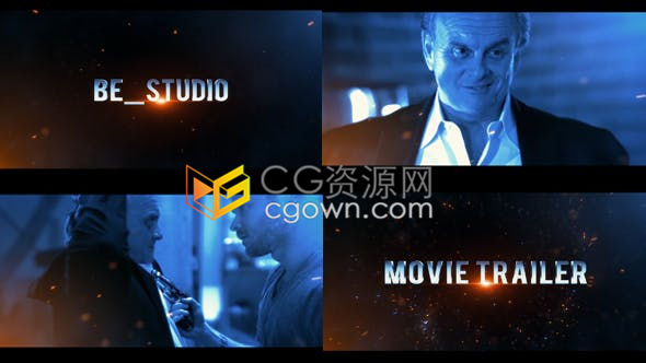 能量火花粒子爆炸飞散展示动作电影标题预告片消防宣传片头-AE模板下载