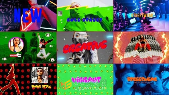 时尚闪屏开场白品牌发布商业广告时装秀节目活动片头-AE模板