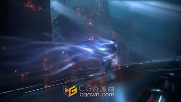 动漫机器人主题网络游戏简介赛博朋克风视频片头-AE模板