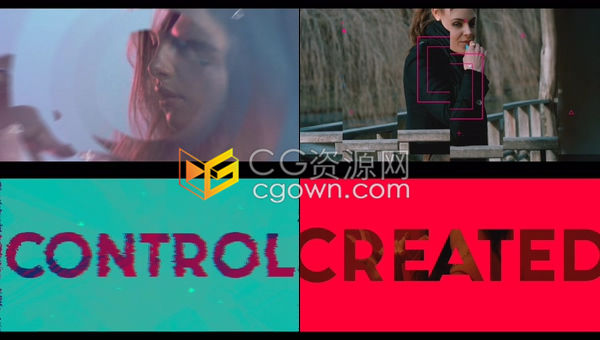 现代时尚潮流风格服饰展示活动开场片头动感图文幻灯片-AE模板下载