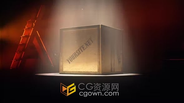 工业运输仓库供应送货物流包裹快递宣传视频片头-AE模板